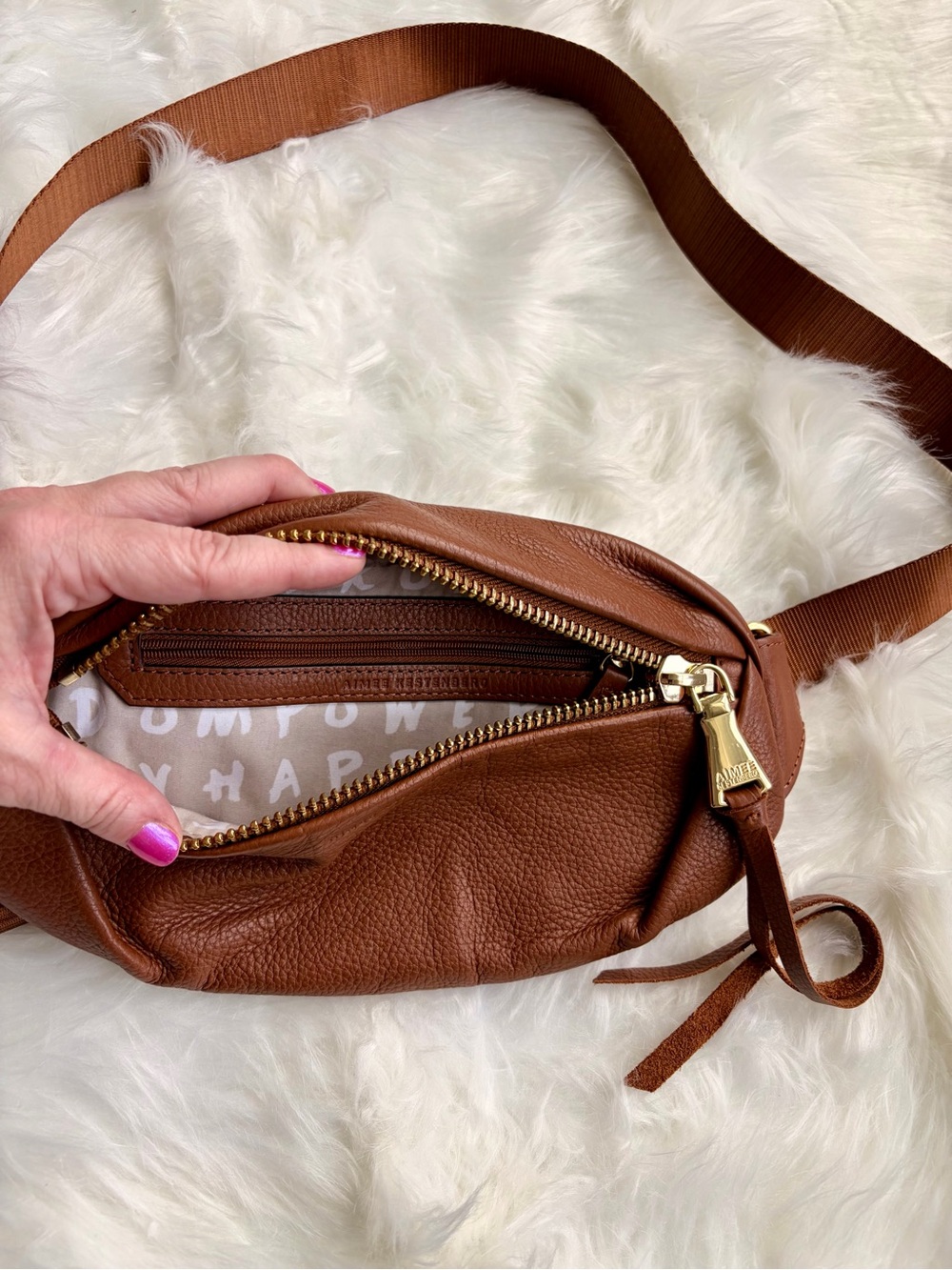 Aimee Kestenberg Milan Leather Bum Bag - Picture 6 of 13